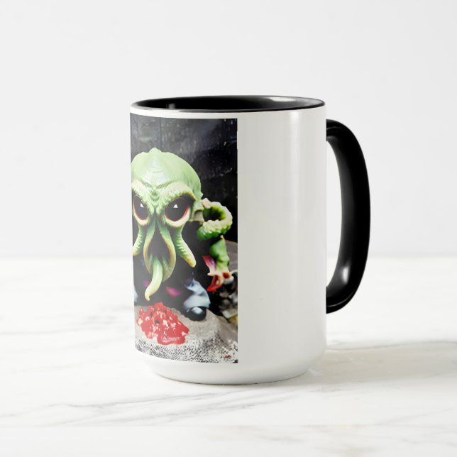 Abendessen mit Cthulhu Tasse (VorderseiteRechts)