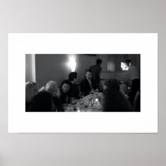 Abendessen mit Wein Poster