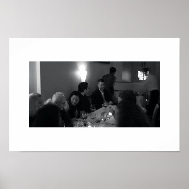 Abendessen mit Wein Poster (Vorne)