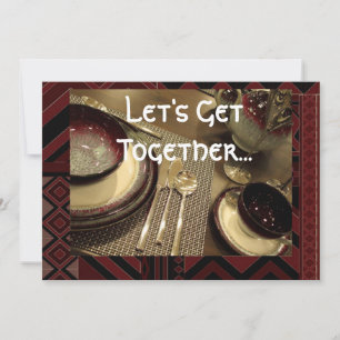 Abendessen Party Einladung