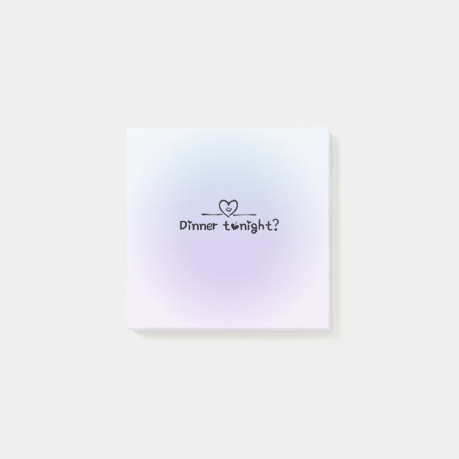 Abendessen Post-it Klebezettel (Vorderseite)