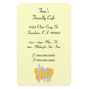 Abendessen Restaurant Werbung Custom Magnet