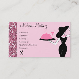 Abendessen wird gedient visitenkarte