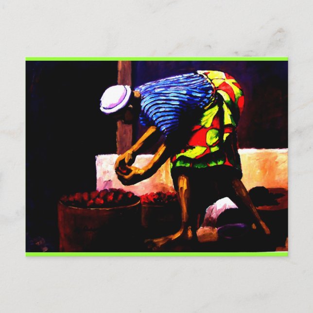 ABENDESZEIT VON MOJISOLA A GBADAMOSI OKUBULE POSTKARTE (Vorderseite)