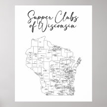 Abendklubs von Wisconsin Poster
