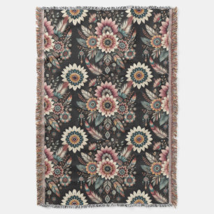 Abendliche Boho-Blüten Decke
