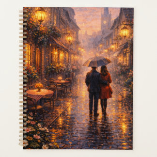 Abendlicher Paris-Reflektionsplaner Planer