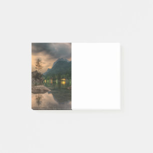 Abendliches Bergsee-Foto Post-it Klebezettel