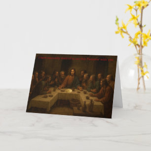 Abendmahl: Christliches Passah-Karte Karte