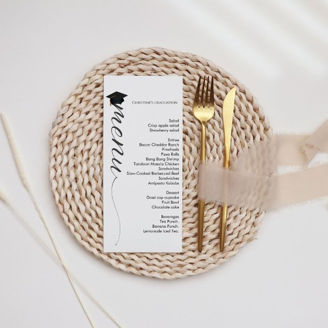 Abendmenü für moderne Drehbuchabschlüsse Menükarte (Von Creator hochgeladen)