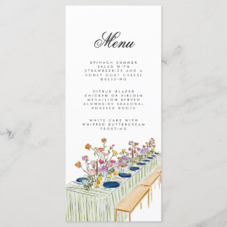 Abendmenü | Poppy + Patrick Menükarte