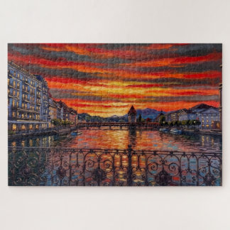 Abendrot in Luzern: Galerie-Edition