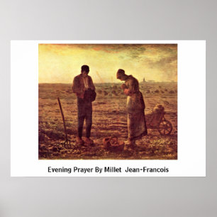 Abends-Gebet durch Hirse (ii) Jean-Francois Poster