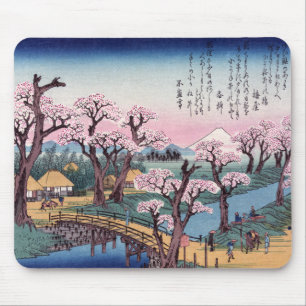 Abends-Glühen an Koganei Brücke, Ando Hiroshige Mousepad