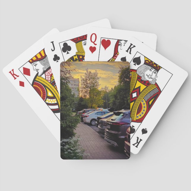 Abendstille Spielkarten – Anpassbar (Rückseite)