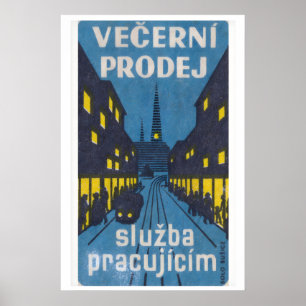 Abendverkauf für Arbeiter - Matchbox-Druck Poster