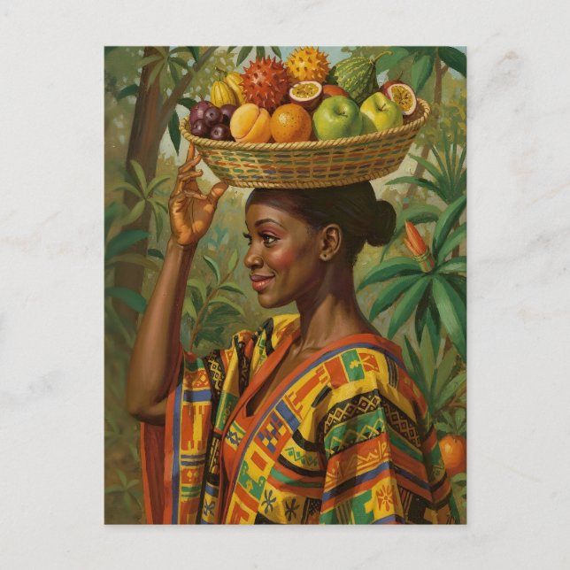 “Abeni”, Her Own Fruit – Black History Celebration Postkarte (Vorderseite)
