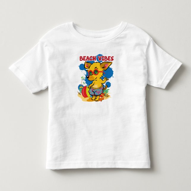 Abenteuer am Meer: Sommerstrand für Kinder Kleinkind T-shirt (Vorderseite)