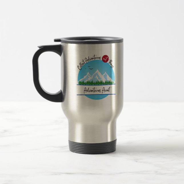 Abenteuer auf Reisen Mug Reisebecher (Links)