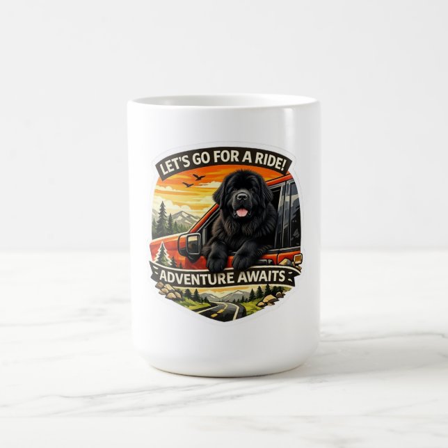 Abenteuer-Aufkleber  Kaffeetasse (Mittel)