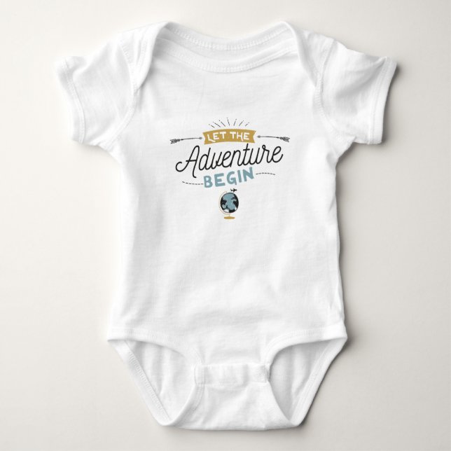 Abenteuer-Baby-Bodysuit Baby Strampler (Vorderseite)
