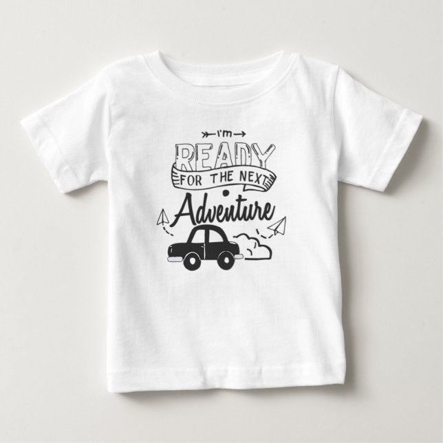 Abenteuer Baby T-shirt (Vorderseite)