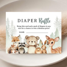 Abenteuer Beginnt Baby Shower Woodland Windel Raff