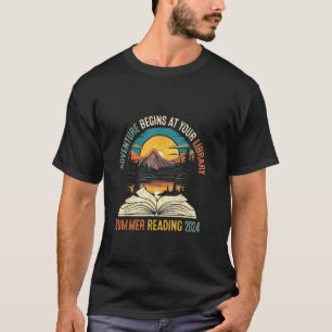 Abenteuer beginnt bei der Summer Reading 20 T-Shirt