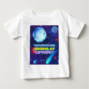 Abenteuer beginnt bei einem isolierten Schuster Baby T-shirt