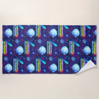 Abenteuer beginnt bei einem isolierten Schuster Strandtuch