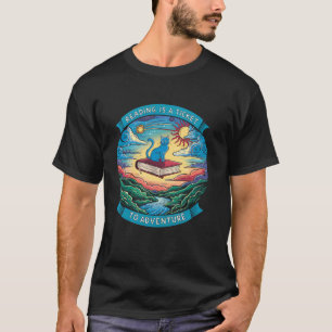 Abenteuer Beginnt Bei Ihrer Bibliothek Katzenliebh T-Shirt