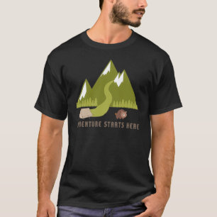 Abenteuer beginnt hier T-Shirt