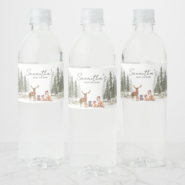 Abenteuer Beginnt Waldtiere Baby Shower (Flaschen)
