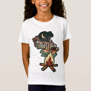Abenteuer bei Lagerfeuer-Nacht T-Shirt