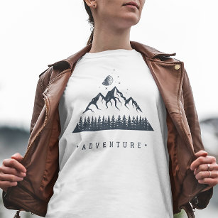Abenteuer der modernen geometrischen Natur T-Shirt