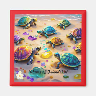 "Abenteuer der Schildkröten am Meer" Magnet