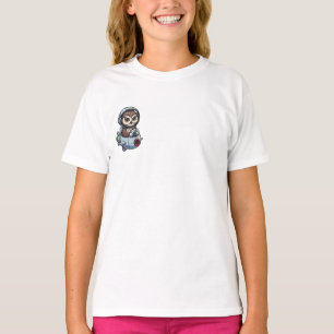 Abenteuer der Weltraum-Pilot-Eulen-Kinder T-Shirt