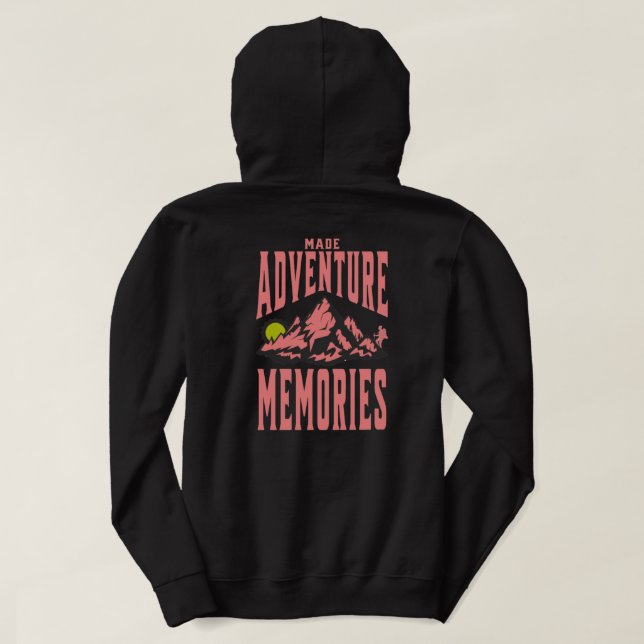 Abenteuer-Erinnerungen Hoodie (Design Rückseite)