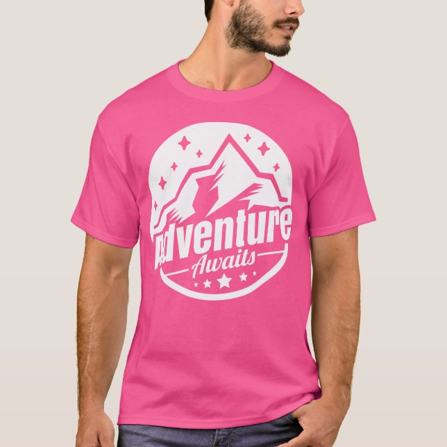 Abenteuer Erlebnis Tent Bergsee-Zauber Camping T-Shirt (Vorderseite)