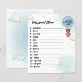 Abenteuer erwartet Bear fun Dusche Baby tierspiel
