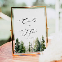 Abenteuer erwartet Kiefernbäume Karten und Geschen