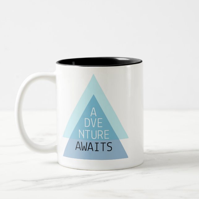 Abenteuer erwartet motivierend Tasse (Links)