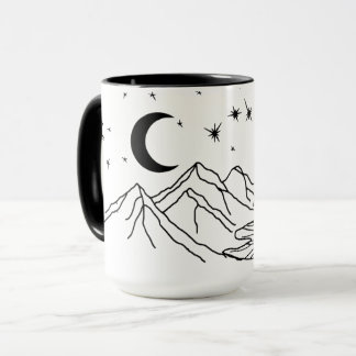 Abenteuer erwartet Mountainsee-Stern-Tasse Tasse