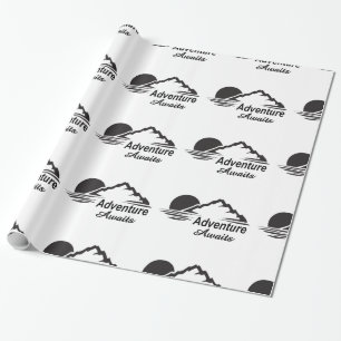 Abenteuer erwartet Natur-freie Natur Geschenkpapier