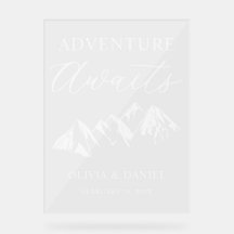 Abenteuer erwartet Personalisierte Hochzeit