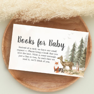 Abenteuer erwartet Wald-Duschbücher für Baby Begleitkarte