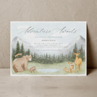Abenteuer erwartet Woodland Animals Baby Shower