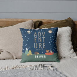 Abenteuer erwartet Woodland Boy Kids Wall Deco Kissen