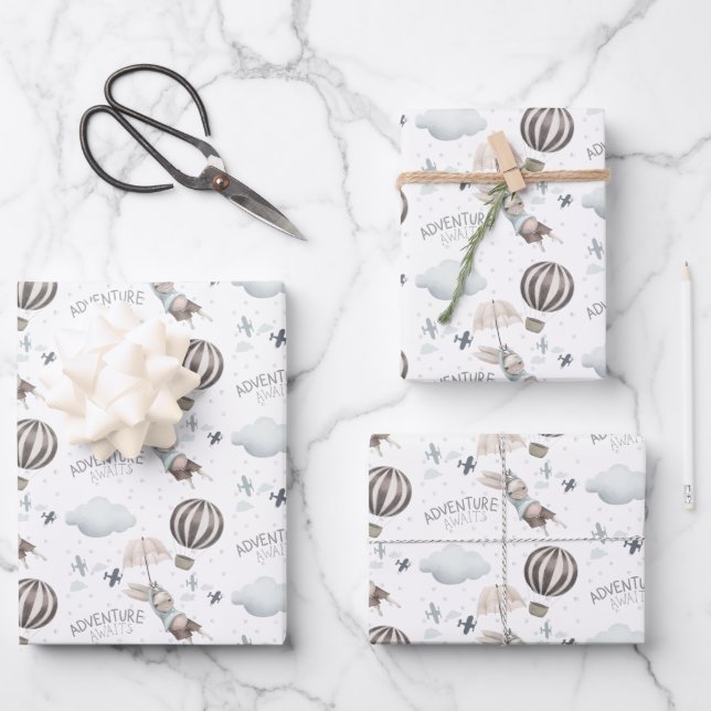 Abenteuer erwartet zwielichtige Wrapping Paper She Geschenkpapier Set (Vorderseite)