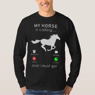 Abenteuer fahren: Mein Pferd ruft und ich Mus T-Shirt